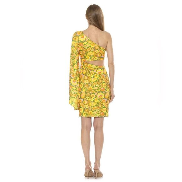 ALEXIA ADMOR REESE ONE SHOULDER DRESS - Picture 6 of 12